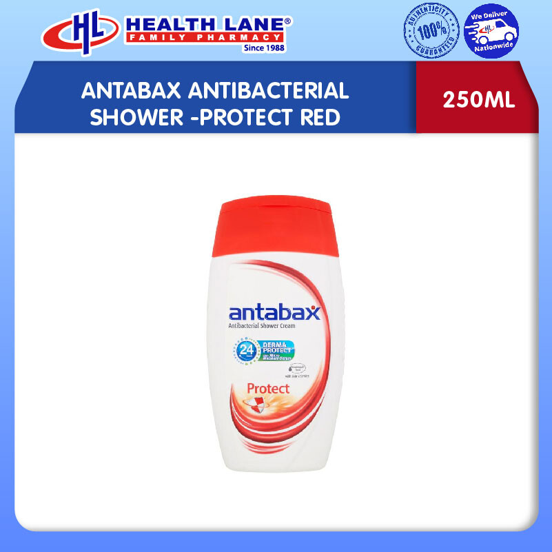 ANTABAX ANTIBAKTERIA SHOWER-PROTECT RED (250ML)